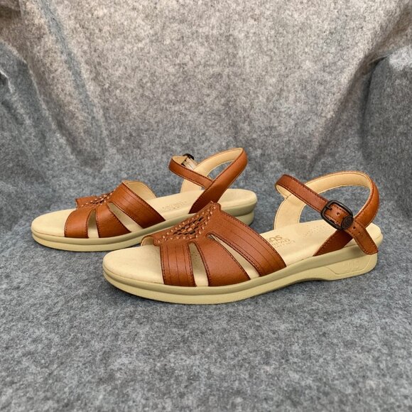 SAS Huarache Women's Leather Tripad Comfort Antique Tan Sandals - Picture 6 of 12
